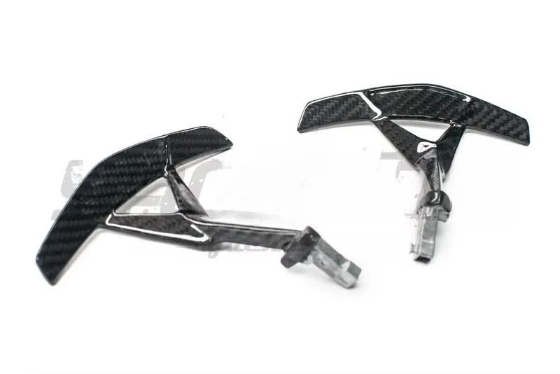Trade Assurance Dry Carbon Fiber Interior Trim Fit For 2011-2017 Aventador Steering Wheel Shift Paddle Replacement